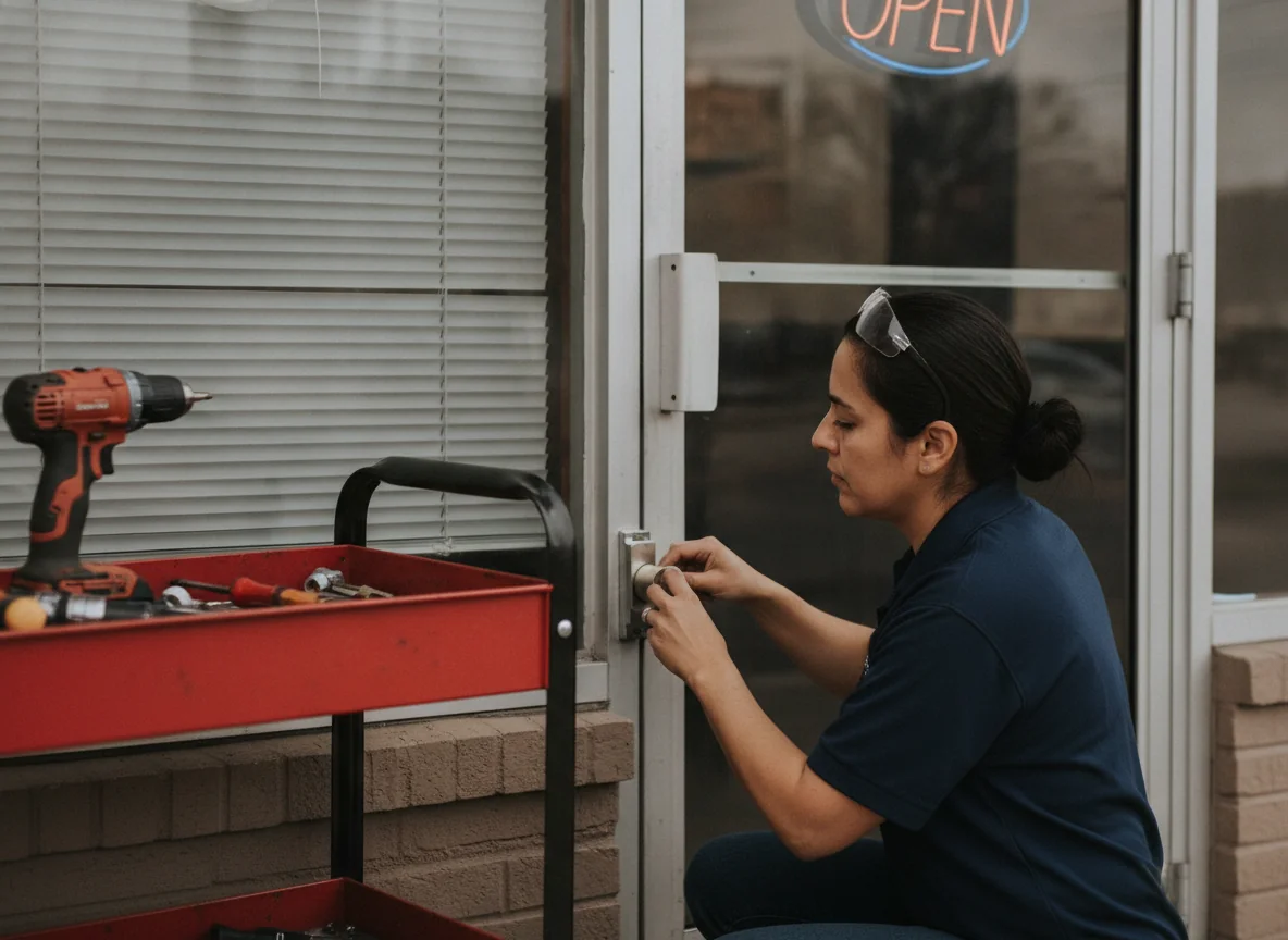 Commercial master key system installation by a licensed Austin locksmith